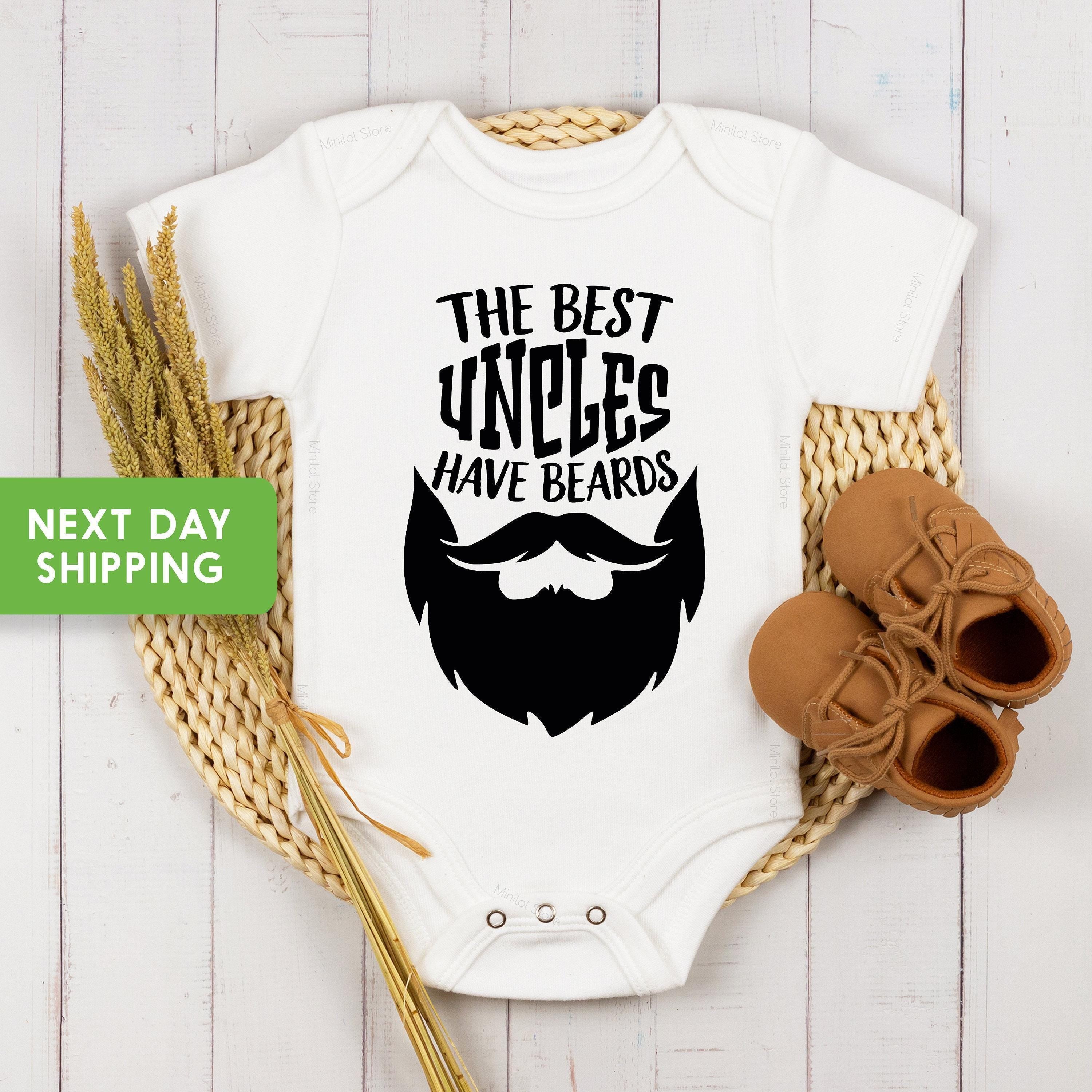 Main pregnancy announcement product mockup for The Best Uncles Have Beards ® Uncle Pregnancy Announcement Aunt & Uncle