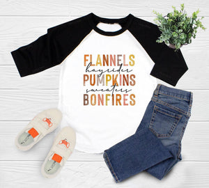 Available garment styles for Pumpkins, Hayrides & Bonfires Fall Baby Onesie®