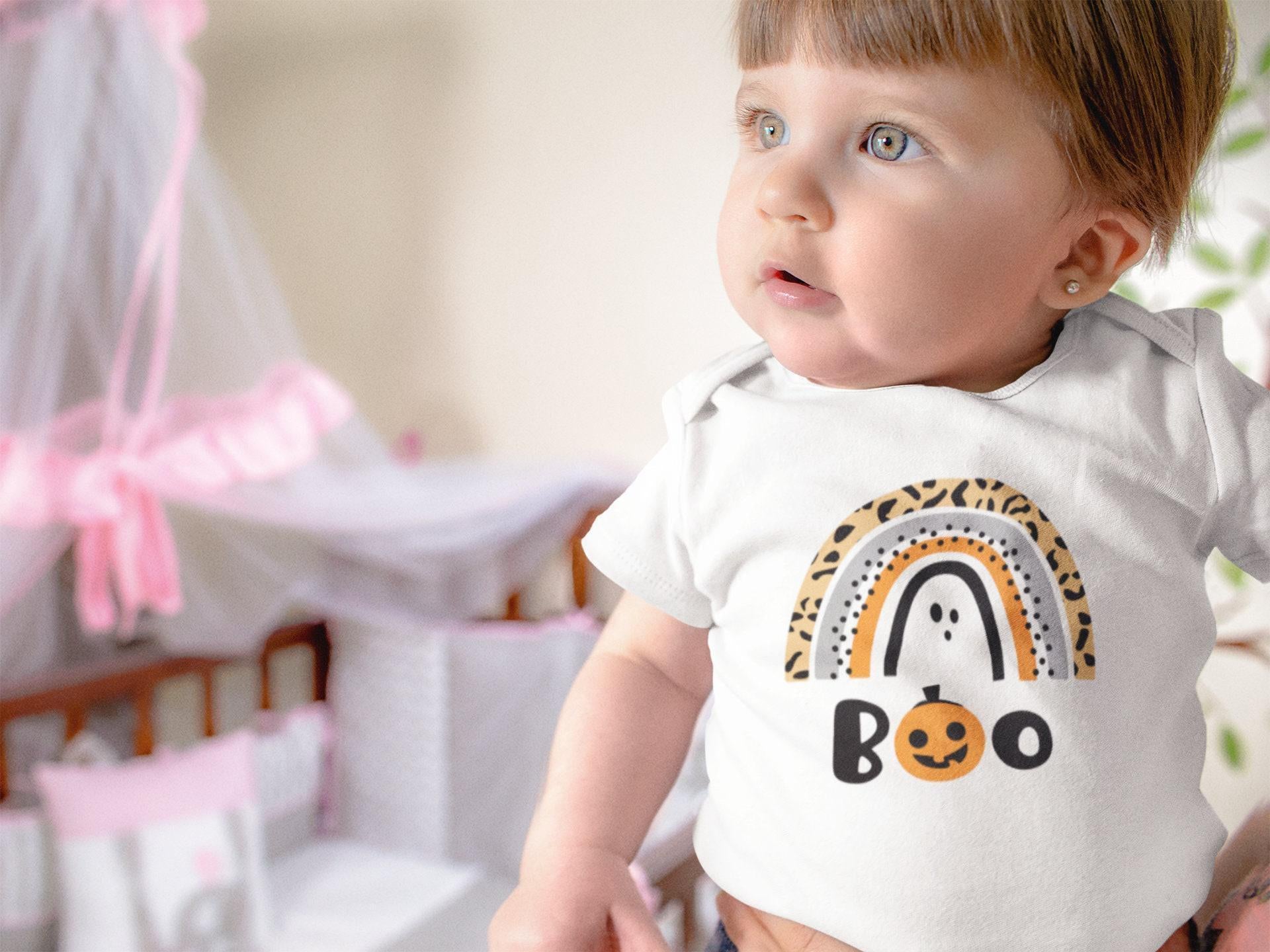 Boo Rainbow Halloween Baby Onesie® product image 6