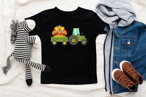 Available garment styles for Turkey Tractor Thanksgiving Toddler Shirt