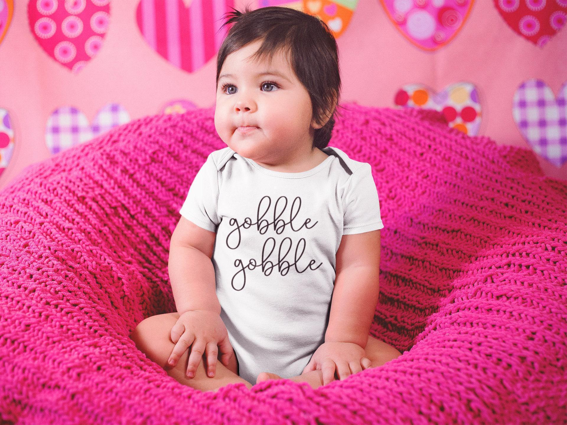 Available garment styles for Gobble Gobble Thanksgiving Baby Onesie®