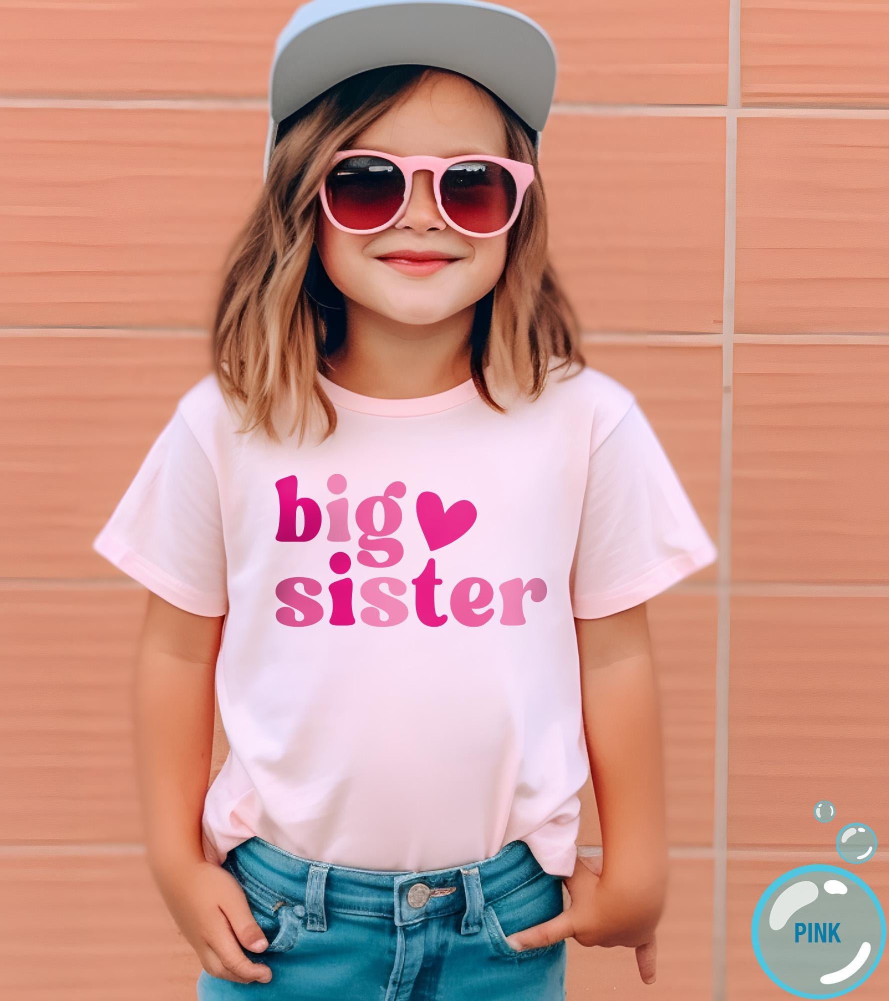 Main pregnancy announcement product mockup for Big Sister Announcement : Pregnancy Reveal Gift for Big Sis Pregnancy