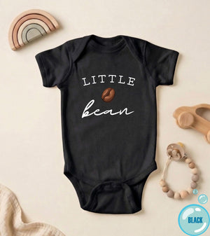 Minimal Little Bean coffee cup design on Baby Short Sleeve Onesie®