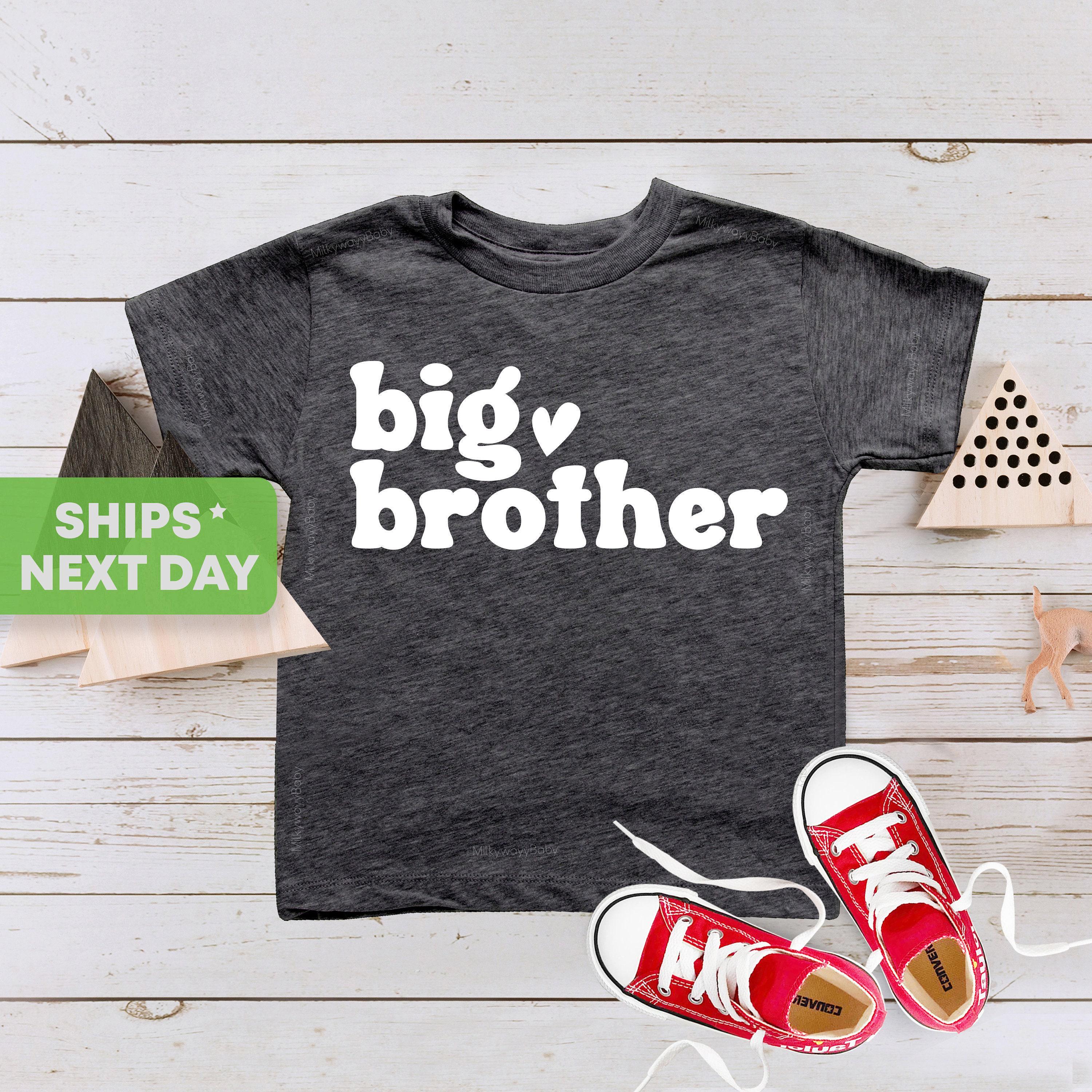 Main pregnancy announcement product mockup for Big Brother Pregnancy Announcement Sibling Reveal Shirt – Style 2