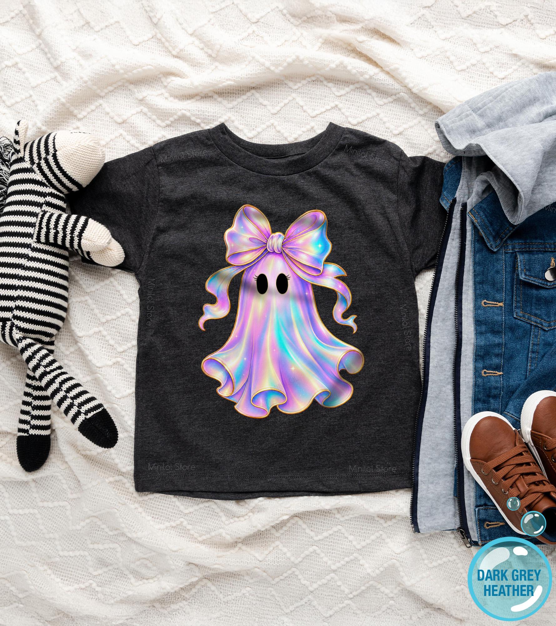 Available garment styles for Girls Ghost Halloween Kids Graphic Tee