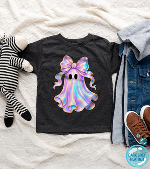 Available garment styles for Girls Ghost Halloween Kids Graphic Tee